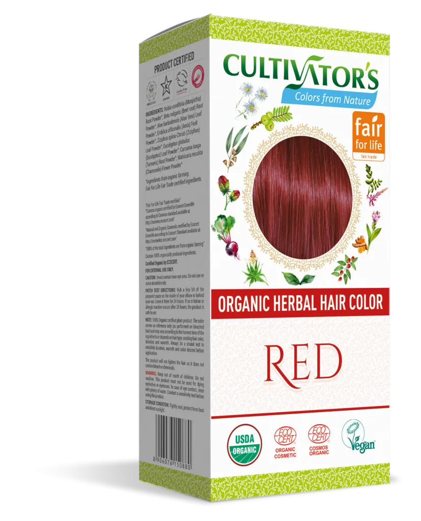 Hair color, red, 100 g