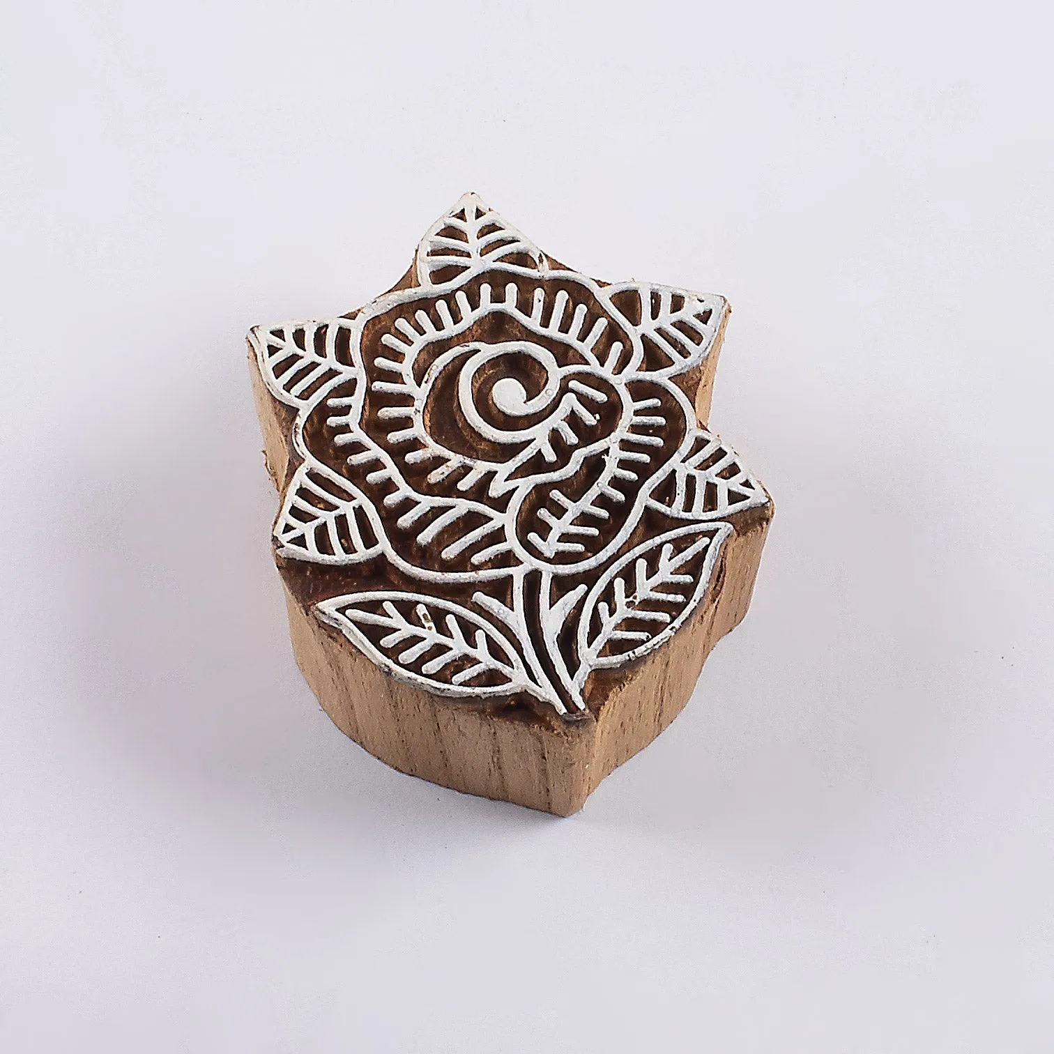 Handmade Wooden Block Printing Kit with Soft Scarf