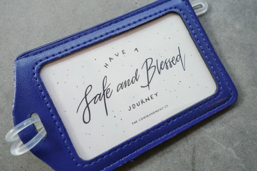 Have a safe and blessed journey - Calligraphy Design {Luggage Tag}