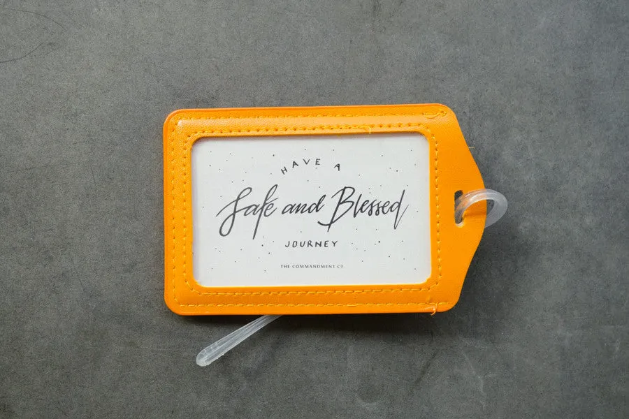 Have a safe and blessed journey - Calligraphy Design {Luggage Tag}