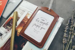 Have a safe and blessed journey - Calligraphy Design {Luggage Tag}