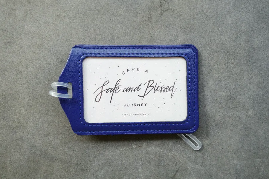 Have a safe and blessed journey - Calligraphy Design {Luggage Tag}