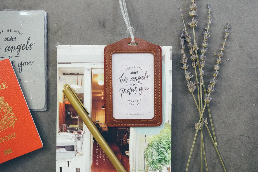 Have a safe and blessed journey - Calligraphy Design {Luggage Tag}
