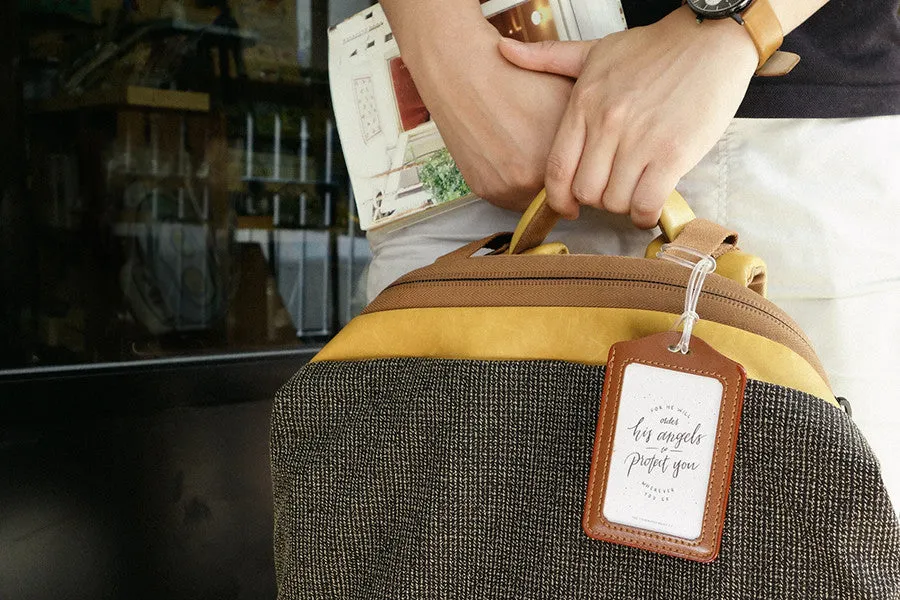 Have a safe and blessed journey - Calligraphy Design {Luggage Tag}