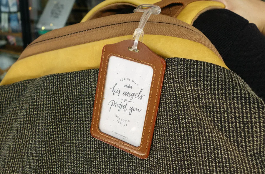 Have a safe and blessed journey - Calligraphy Design {Luggage Tag}