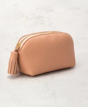 Italian Leather Rounded Travel Case