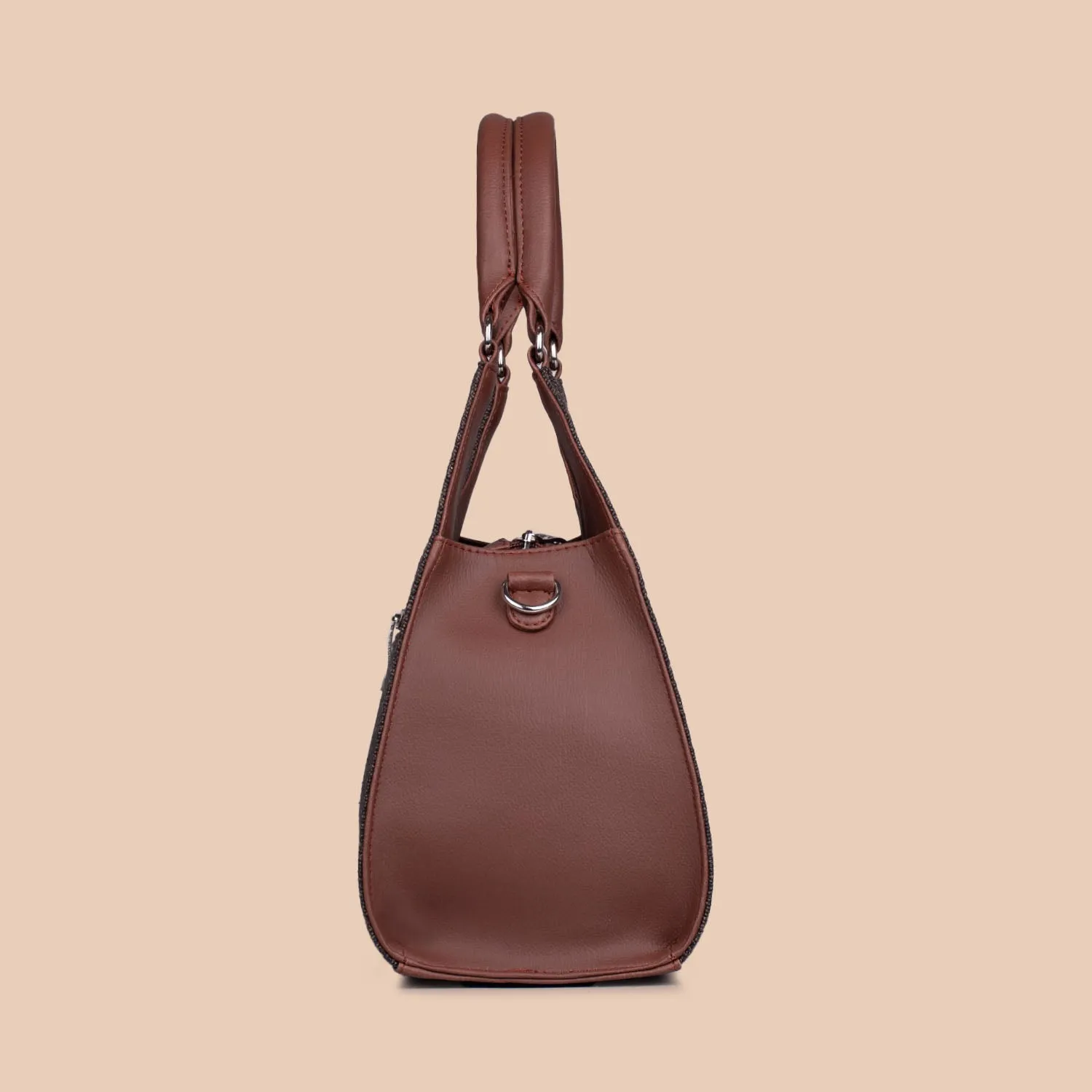 Konkona Statement Satchel Bag - Mughal Motif