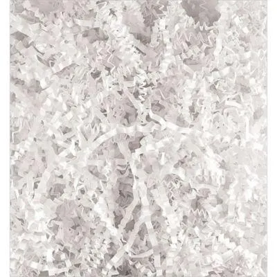 Krinkled Paper Shred - White