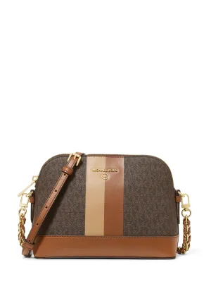 Large Logo Stripe Dome Crossbody Bag