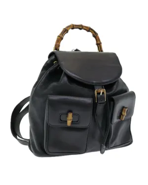 Leather Bamboo Backpack with Authentic Italian Craftsmanship