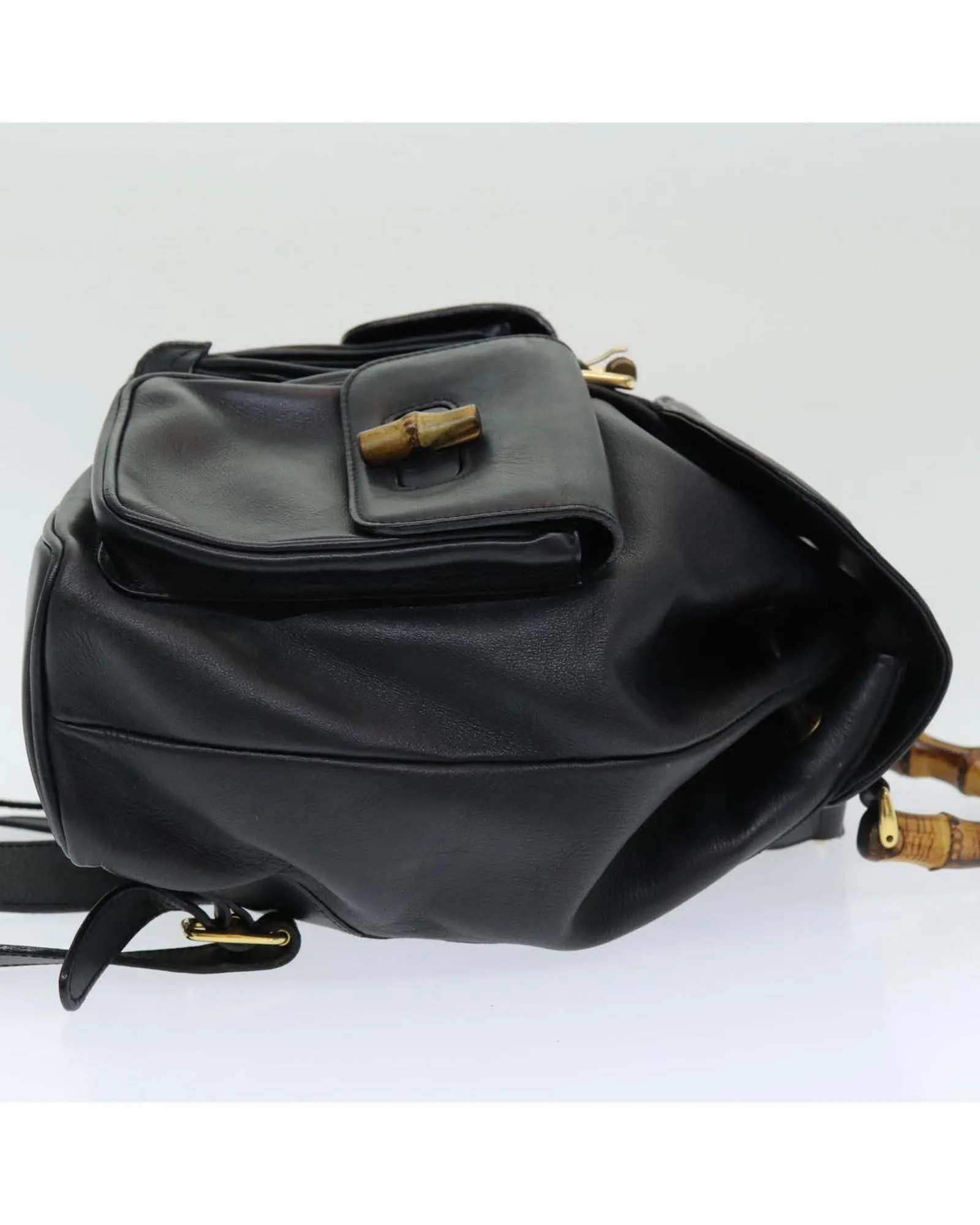 Leather Bamboo Backpack with Authentic Italian Craftsmanship