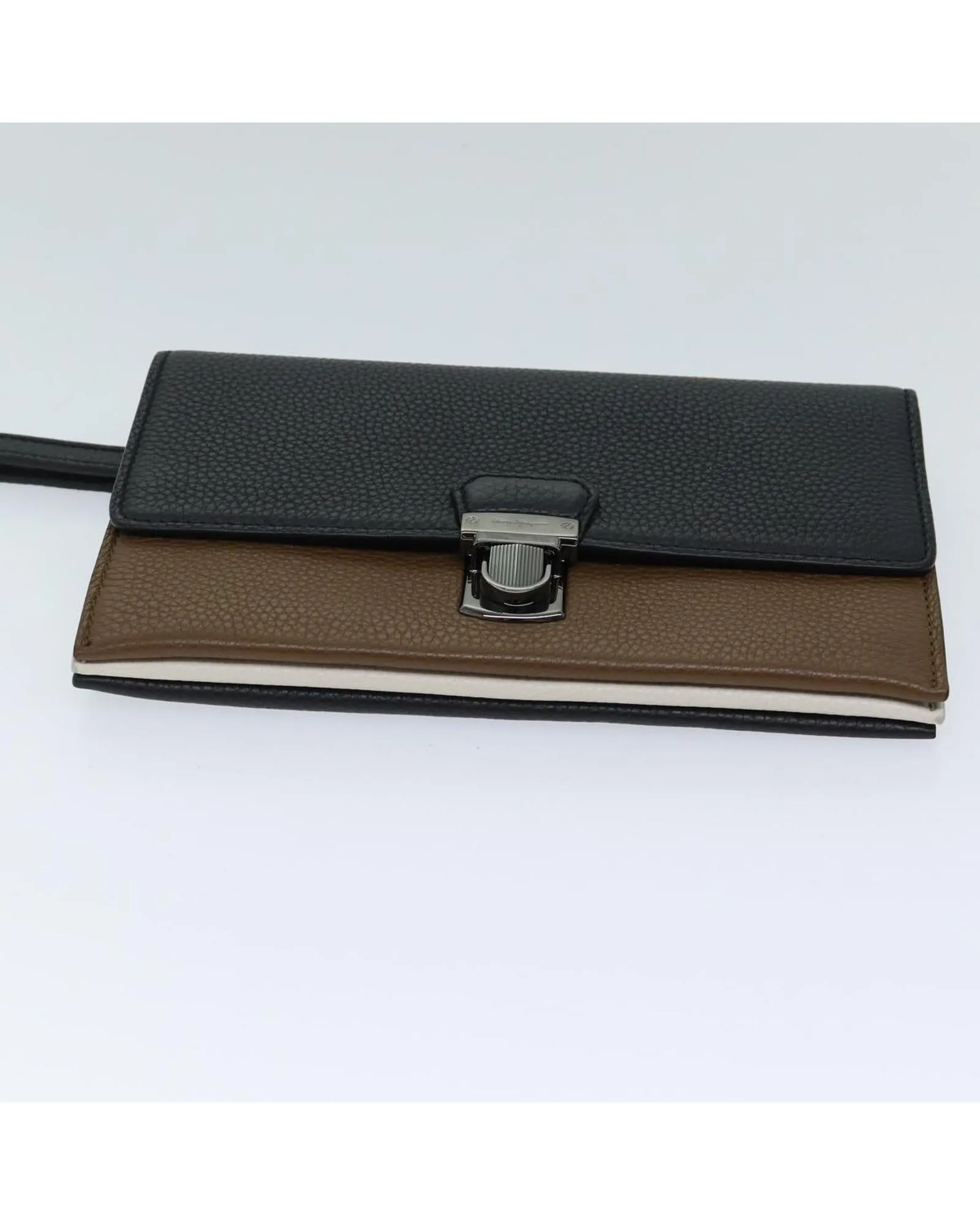 Leather Gancini Clutch Bag