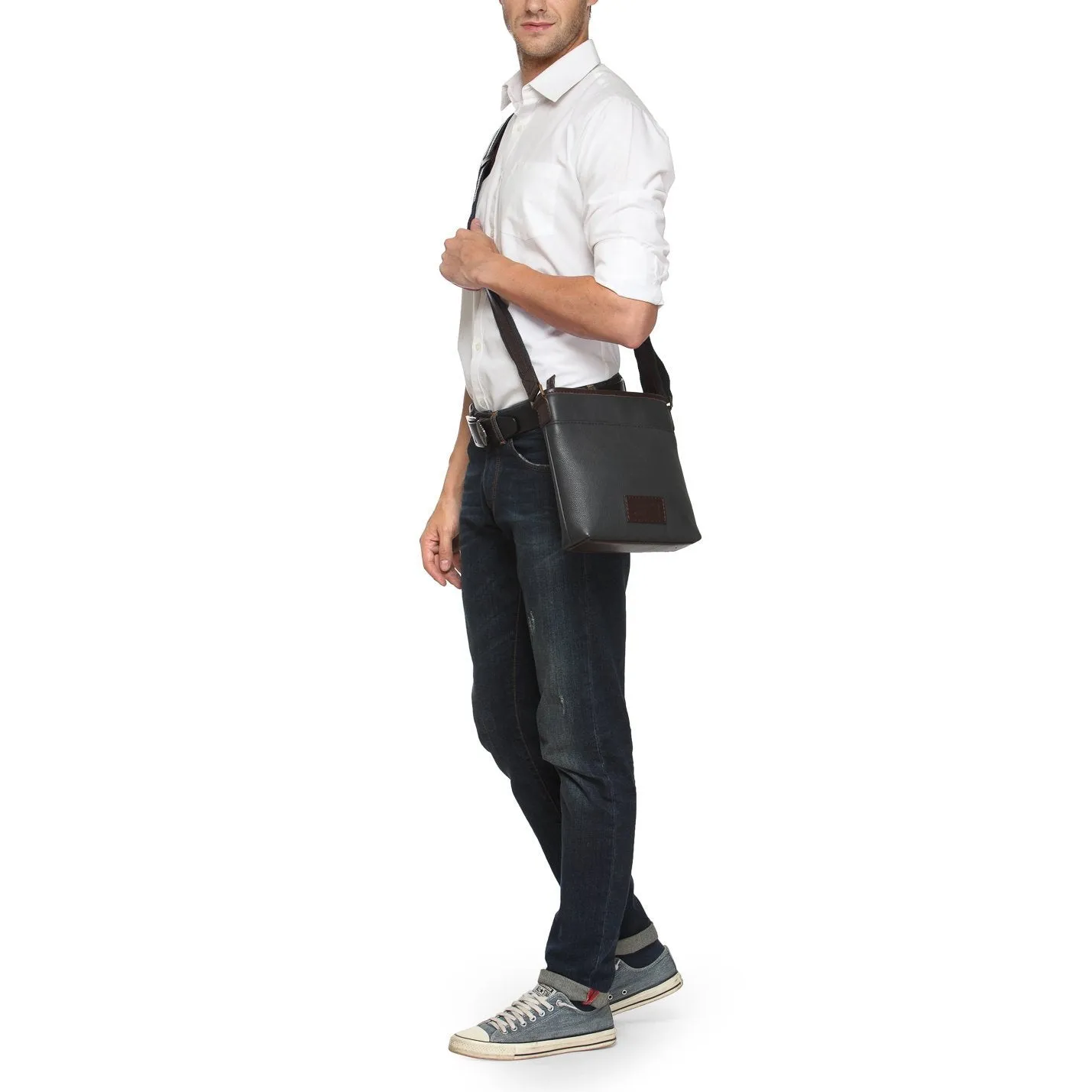 Leather Messenger Bag - PR1132