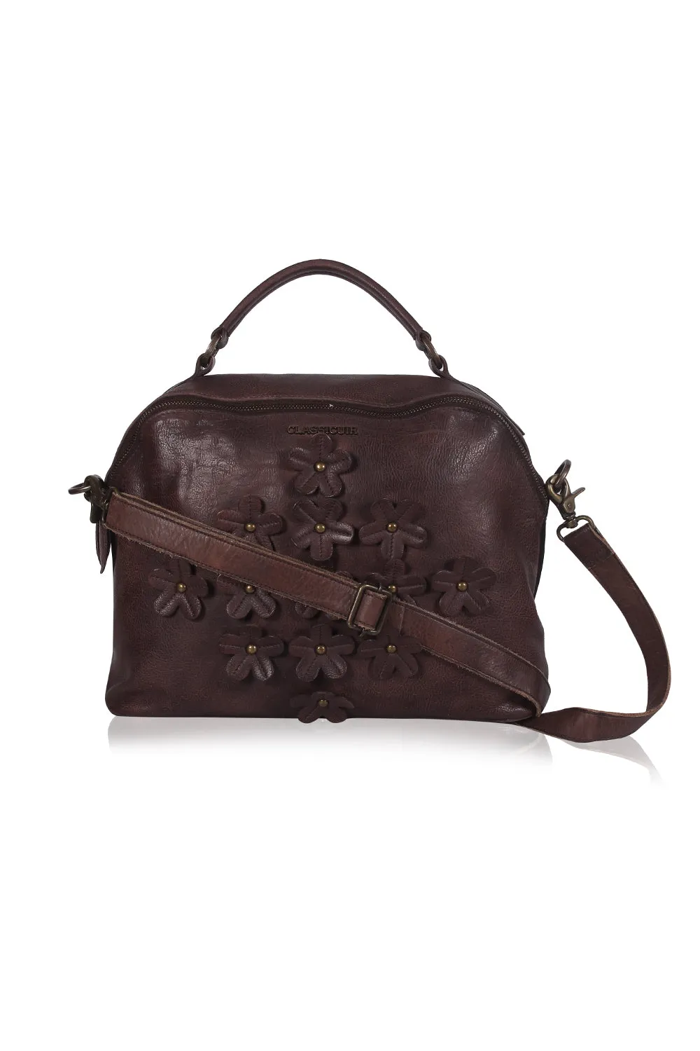 Lille 3d Floral  Bowler Bag