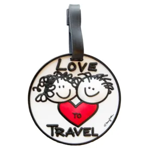 Love To Travel 3D Luggage Tag