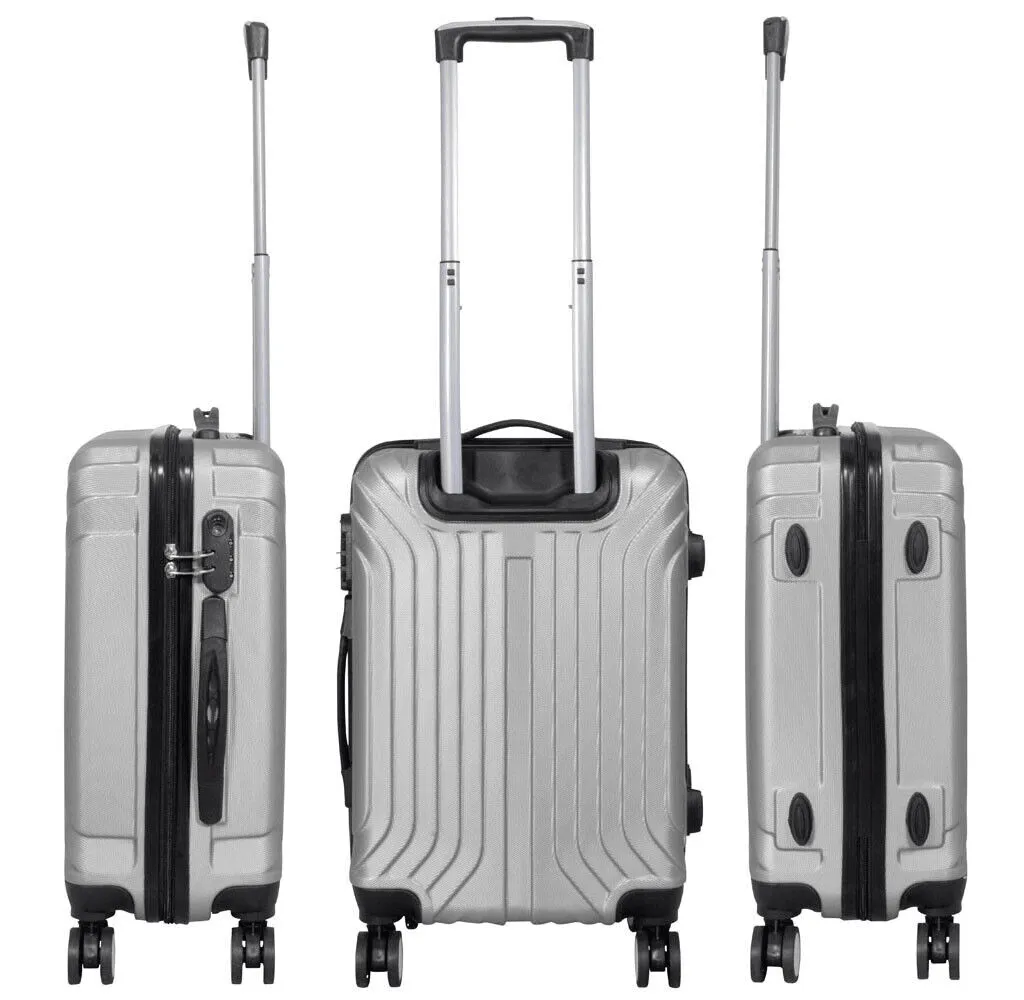 Luggage Bag 24 Inch Check-in Luggage Trolly - Silver