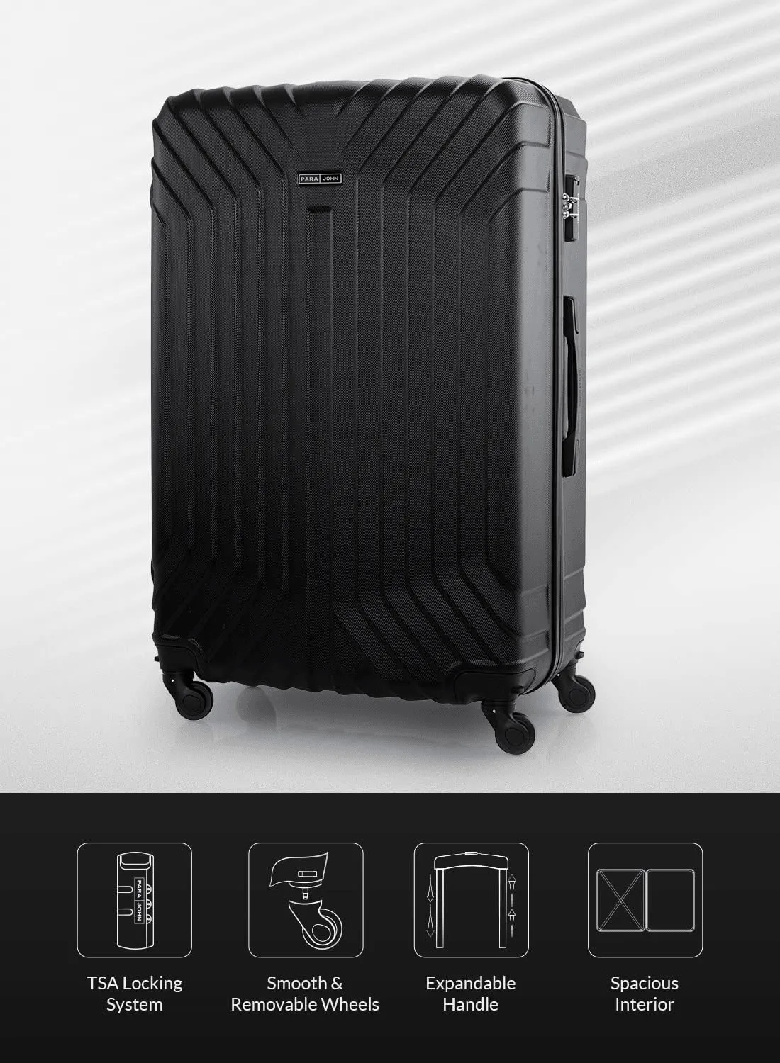 Luggage Bag 24 Inch Check-in Luggage Trolly - Silver
