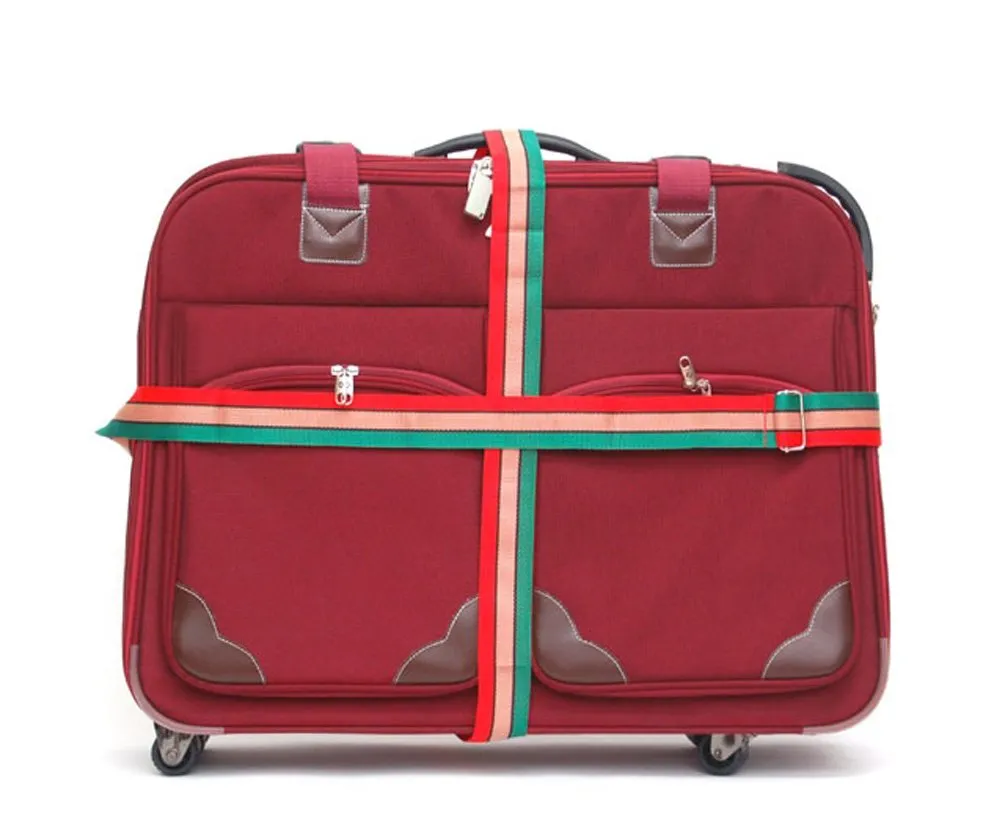Luggage Fashionable Straps Cross Luggage Strap for Travel Rainbow