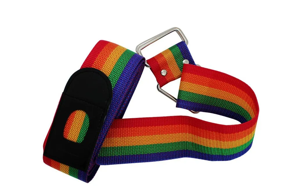 Luggage Fashionable Straps Cross Luggage Strap for Travel Rainbow