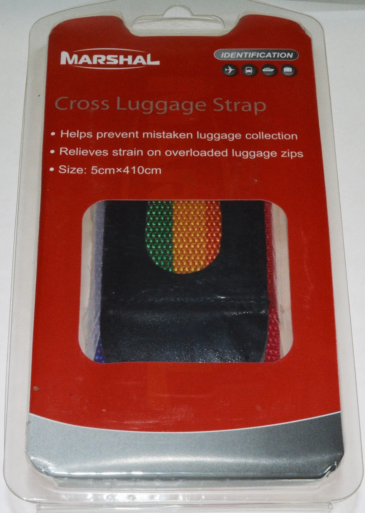 Luggage Fashionable Straps Cross Luggage Strap for Travel Rainbow