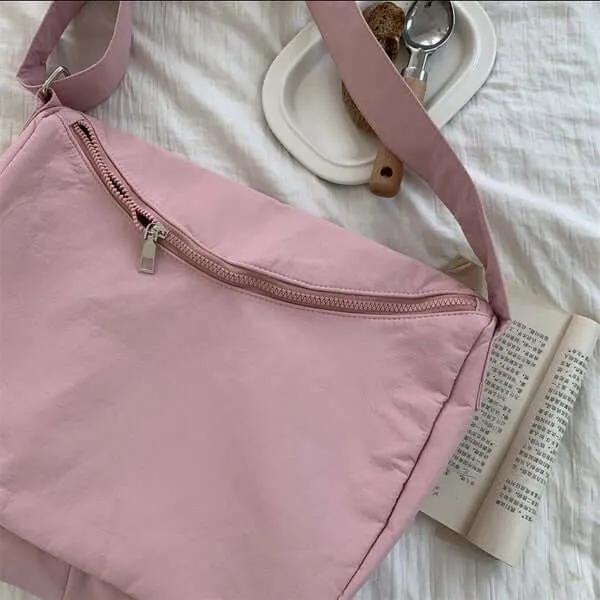 Lula Everywhere Nylon Large Messenger Crossbody Bag