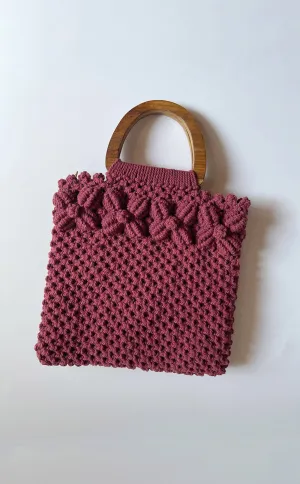 Macrame Bag - Grape