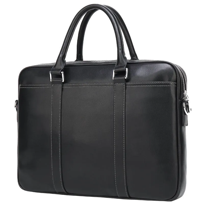 Men's Leather Portable Briefcase & Document Bag - GlamzLife
