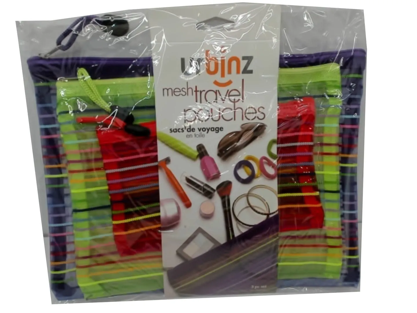 Mesh Travel Pouches 3pc Set Urbinz