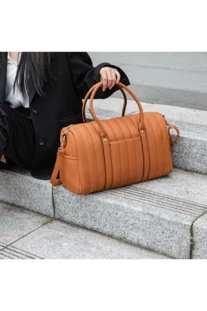 MFK Collection Luana Quilted Duffle Bag by Mia K