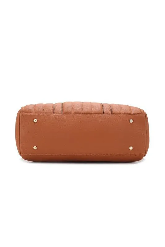MFK Collection Luana Quilted Duffle Bag by Mia K