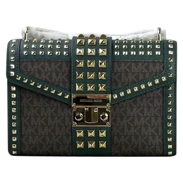 Michael Kors Medium Flap Shoulder Messenger Bag Racing Green - 35F1GXOL2B
