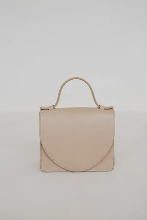 Micro Briefcase | Beige Structured