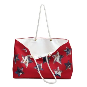 Miniaday Designs Weekender Bag Americana Red Unisex