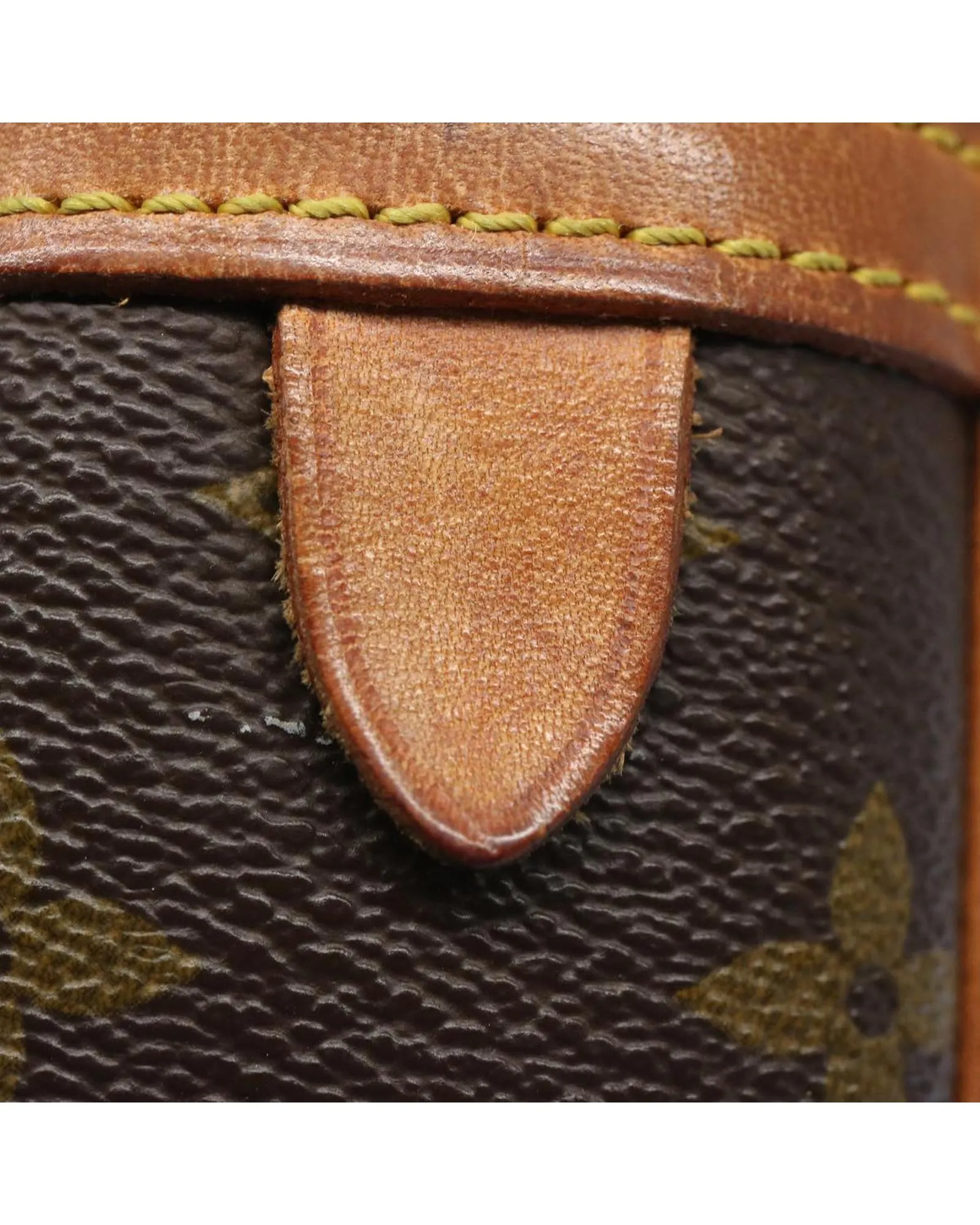 Monogram Canvas Clutch Bag with Zipper Closure