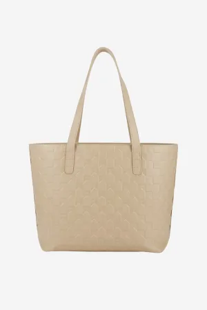 Monogram Tote - Macadamia