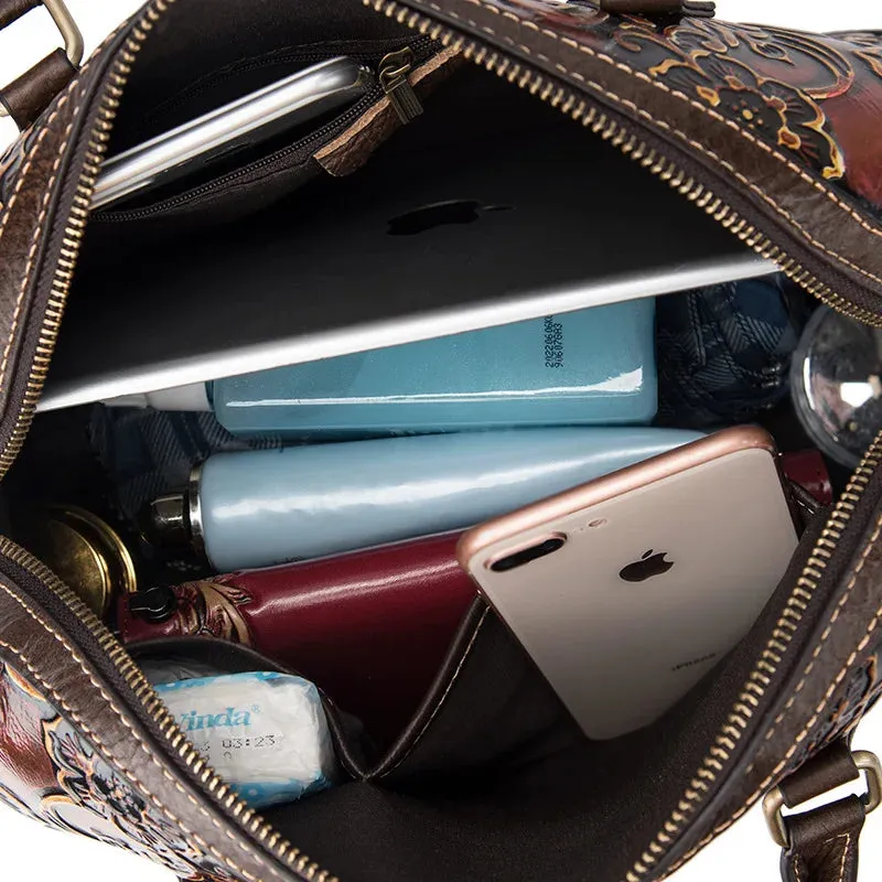 Motaora Genuine Leather Retro Hand Bags