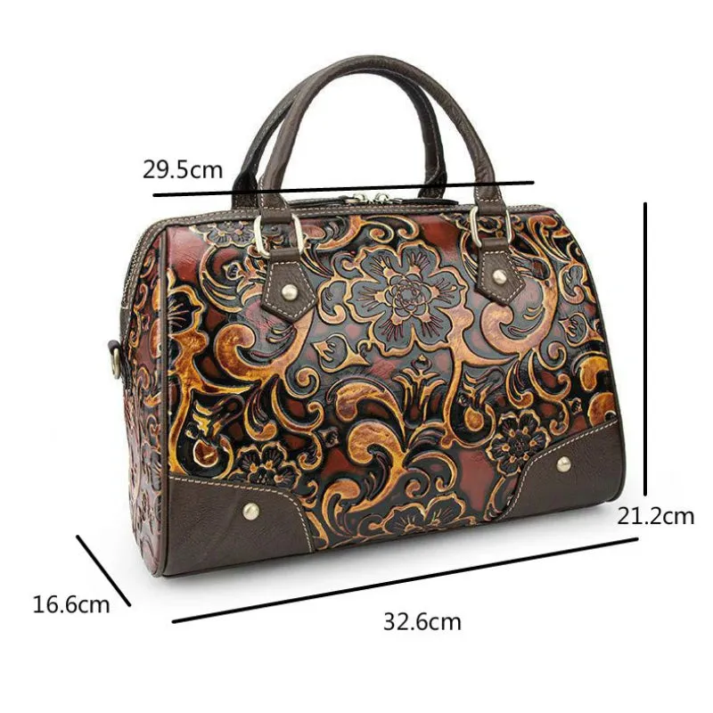 Motaora Genuine Leather Retro Hand Bags
