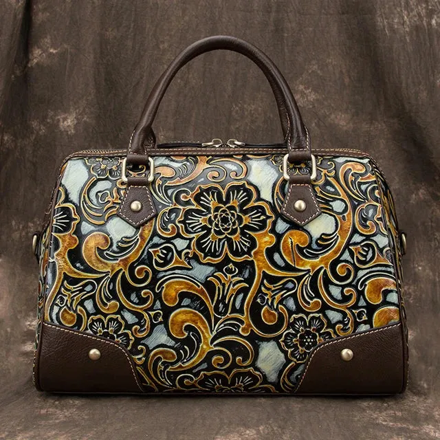 Motaora Genuine Leather Retro Hand Bags