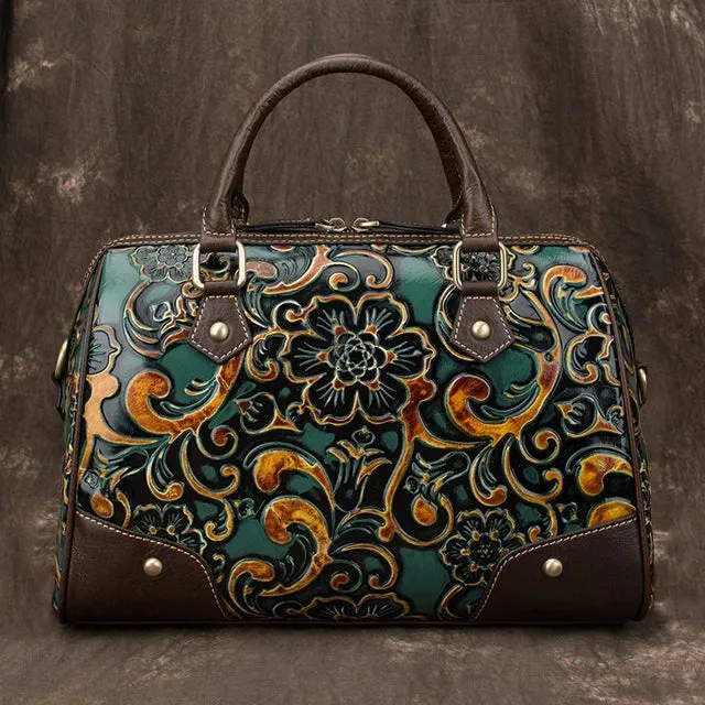 Motaora Genuine Leather Retro Hand Bags