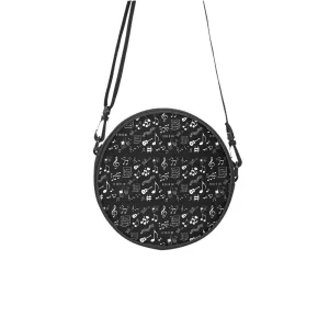 Musical Notes Round Satchel Bags