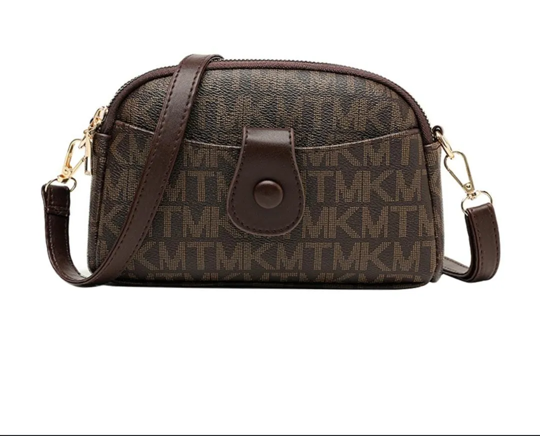 New Trendy Texture Small One-Shoulder Cross-Body Mobile Phone Bag   12345