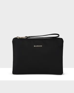 Nylon Zip Pouch with Wrist Strap