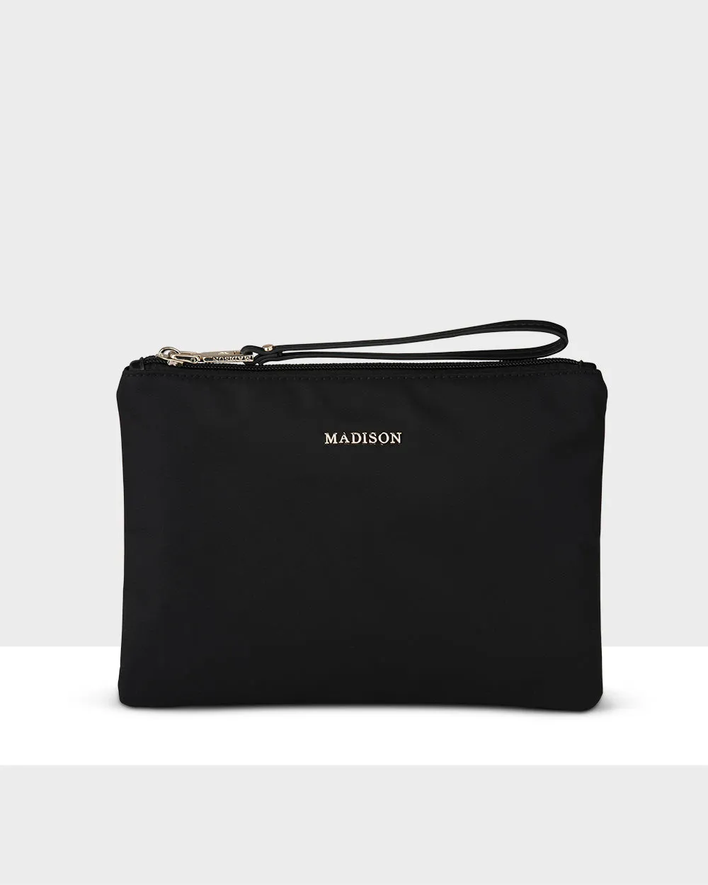 Nylon Zip Pouch with Wrist Strap