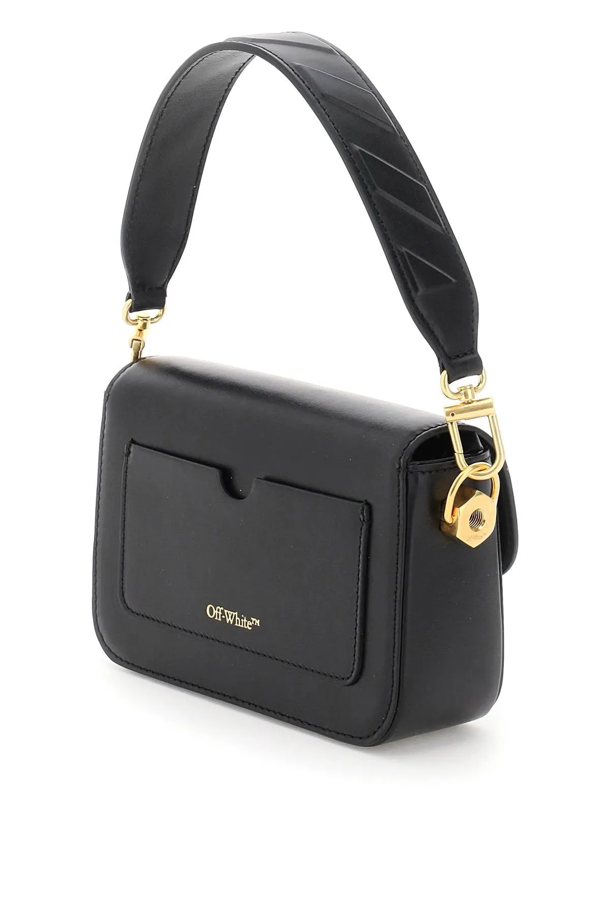 Off-white 'plain binder' shoulder strap