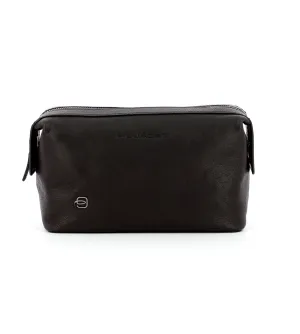 Piquadro Black Square Unisex Dark Brown Multipurpose Pouch