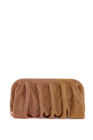 Pleated Crystal Mesh Bag