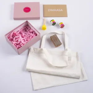 Premium Handmade Block Printing Kit with Cotton Tote Bag