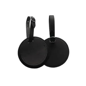 PU Leather Round Luggage Tag