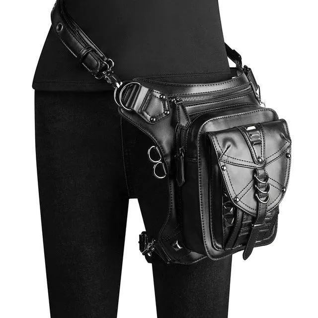 Punk Biker Bags New Men Womens Bag Single Shoulder Messenger Bag
