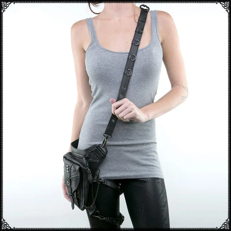 Punk Biker Bags New Men Womens Bag Single Shoulder Messenger Bag